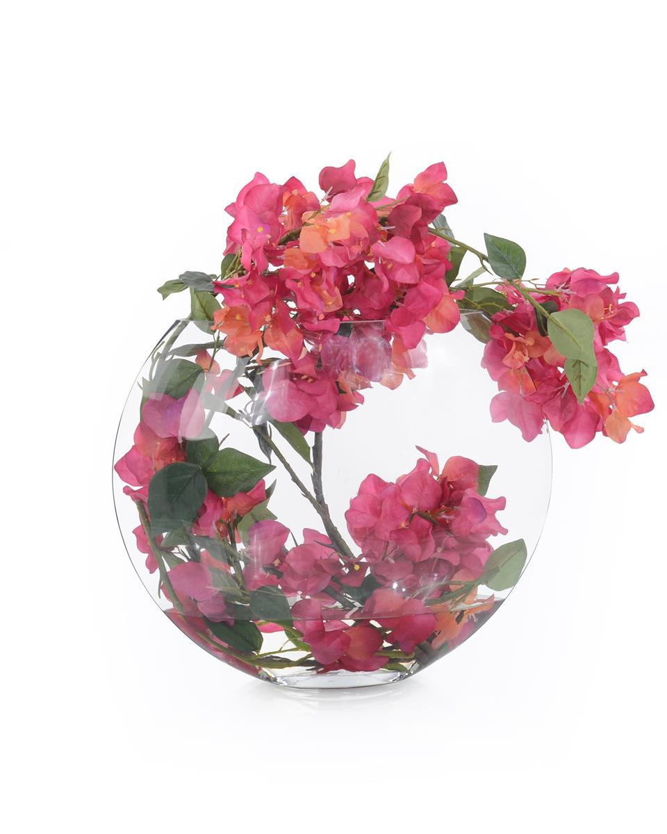 Gwendolen Bougainvillea Prism in Vase - Luxury Living Collection