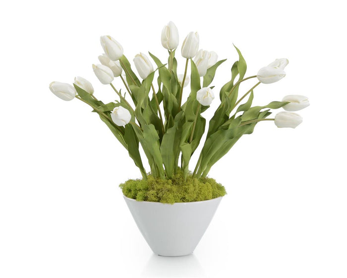 Noe Dutch Tulips in Bowl - Luxury Living Collection