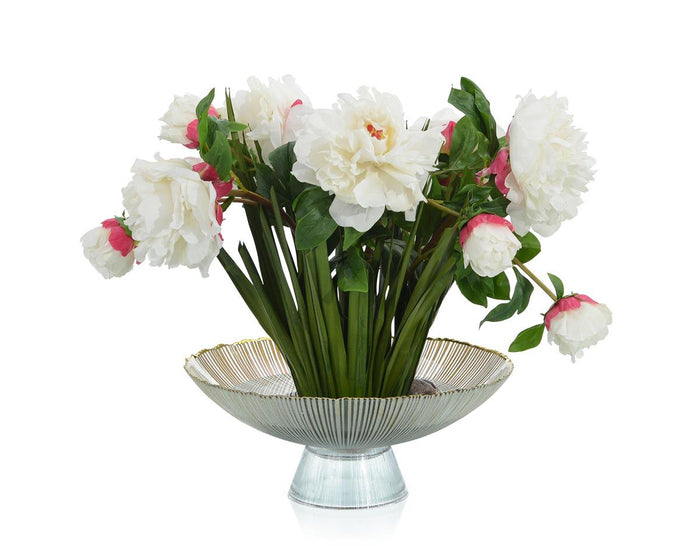 Ceres Peony Water Garden in Vase - Luxury Living Collection