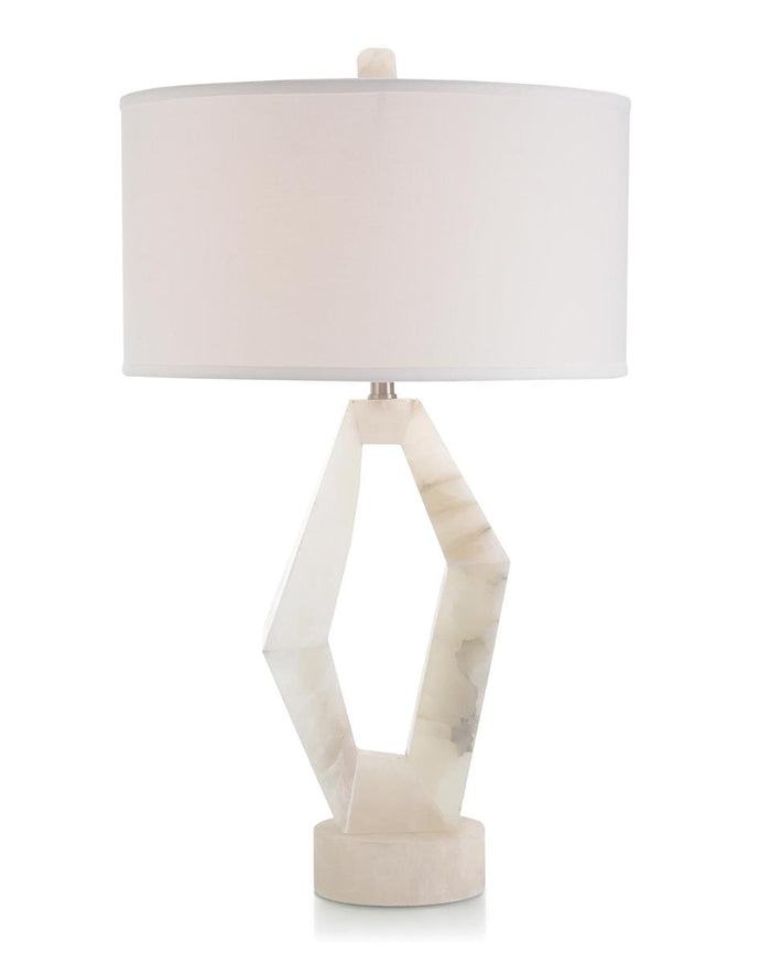 Ida Abstract Alabaster Table Lamp - Luxury Living Collection