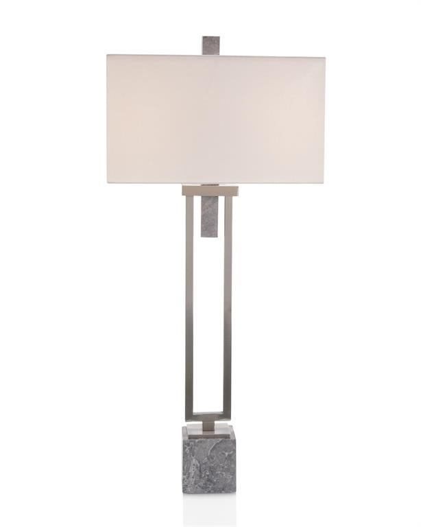 Cia Stately in Grey Marble Table Lamp - Luxury Living Collection