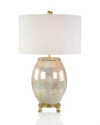 Maurelle Melded White and Brass Table Lamp - Luxury Living Collection