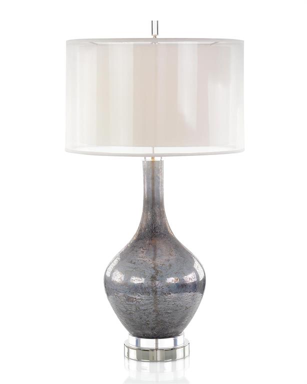 Amberle Dappled Deep Grey Table Lamp - Luxury Living Collection