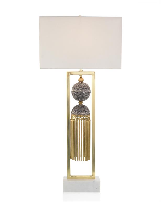 Tanith Braided Tassel Table Lamp - Luxury Living Collection