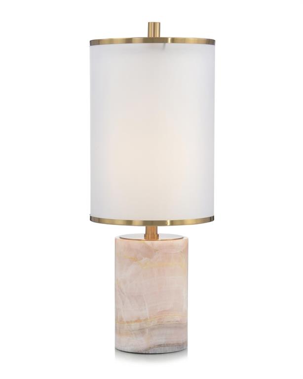 Melinoë Rosé Stone Table Lamp - Luxury Living Collection