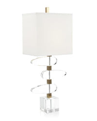 Melisandre Asymmetrical Crystal Table Lamp - Luxury Living Collection