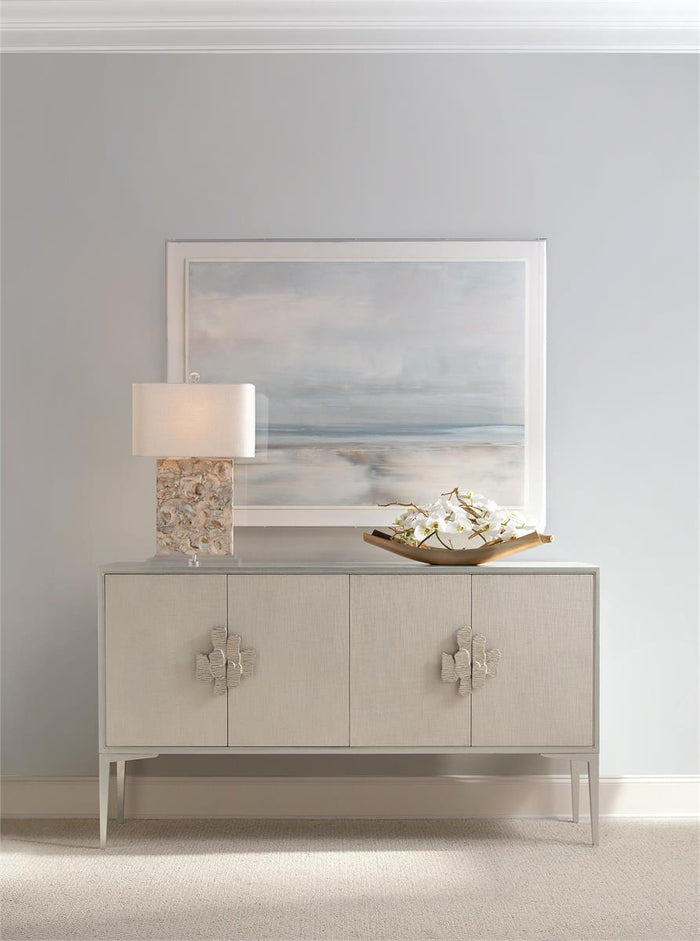 Vaughan Creamy White and Sultry Grey Table Lamp - Luxury Living Collection