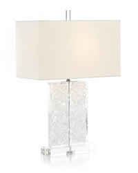 Tenzin Glass and Acrylic Formed Table Lamp - Luxury Living Collection