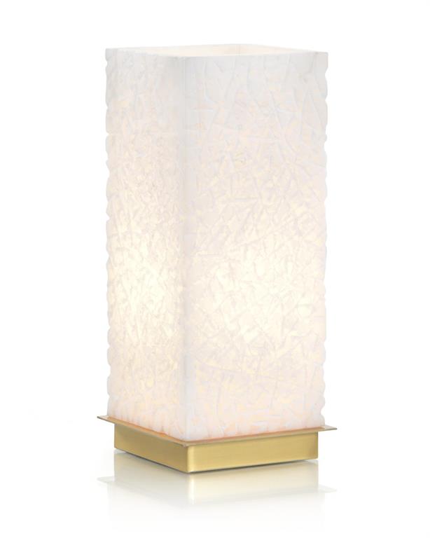 Taffeta Carved Alabaster Uplight - Luxury Living Collection