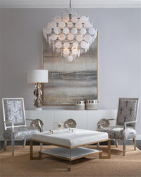 Gracen Three Flowing Wave Spheres Nickel Table Lamp - Luxury Living Collection