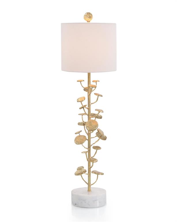 Garian Tall Brass-Plated Table Lamp - Luxury Living Collection