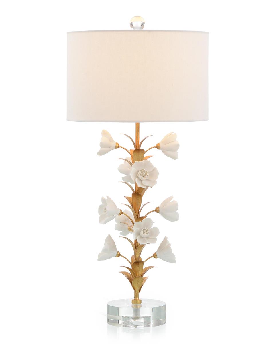 Bastina Porcelain Flower Table Lamp - Luxury Living Collection