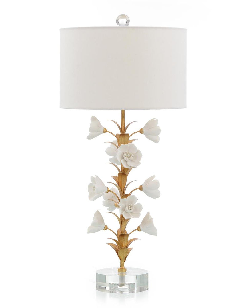 Bastina Porcelain Flower Table Lamp - Luxury Living Collection