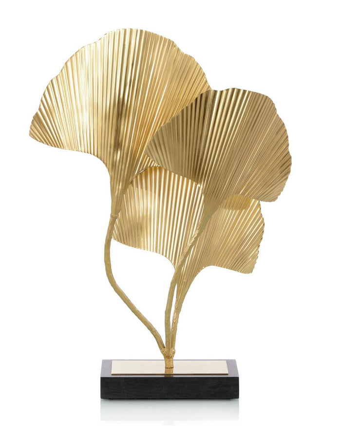 Yohana Shadows of the Ginkgo Leaf Torchiere Lamp - Luxury Living Collection