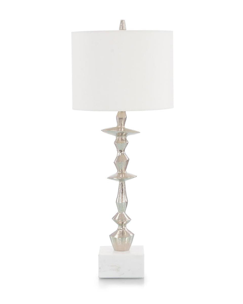 Salomé Whimsical Nickel Buffet Lamp - Luxury Living Collection