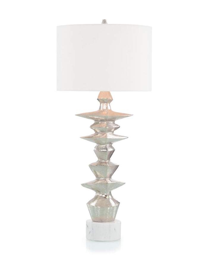 Salomé Whimsical Nickel Table Lamp - Luxury Living Collection