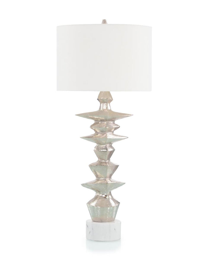 Salomé Whimsical Nickel Table Lamp - Luxury Living Collection