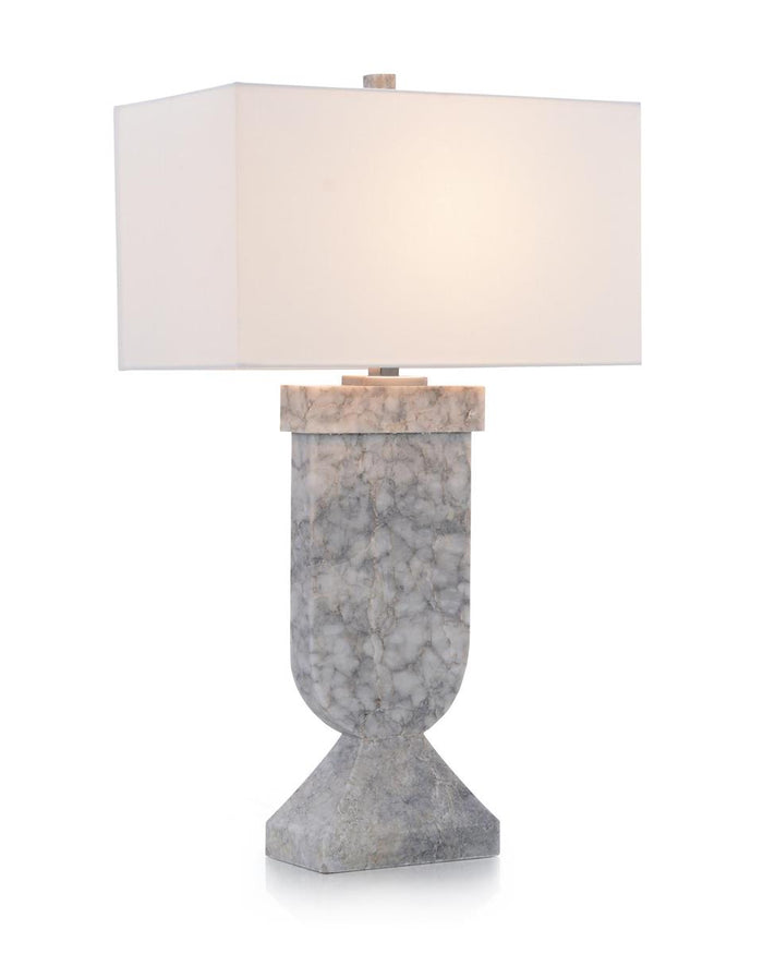 Daise Gray Marbled Table Lamp - Luxury Living Collection
