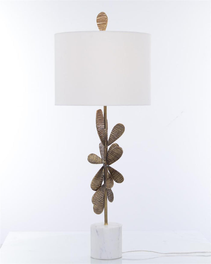 Amie Brass Petal Table Lamp - Luxury Living Collection