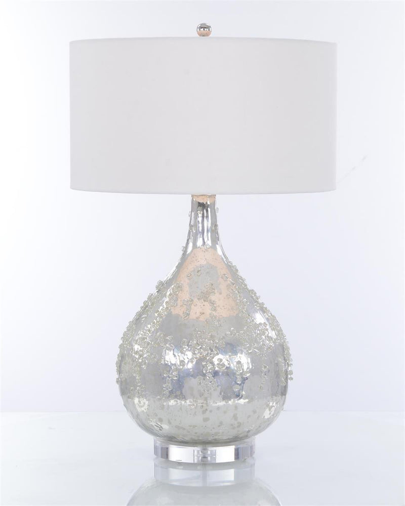 Sequoia Silver Glass Table Lamp - Luxury Living Collection