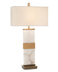 Peyton Alabaster Column Table Lamp - Luxury Living Collection