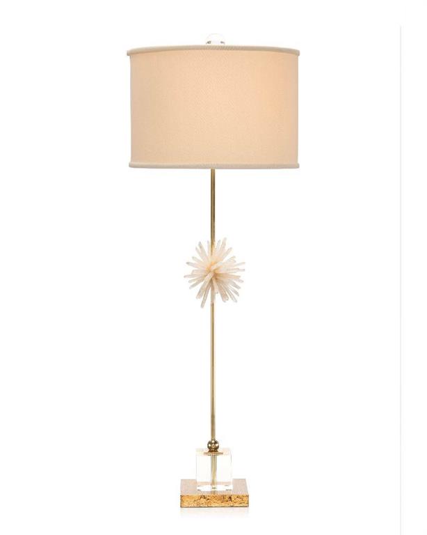 Indira Crystal and Brass Buffet Lamp - Luxury Living Collection