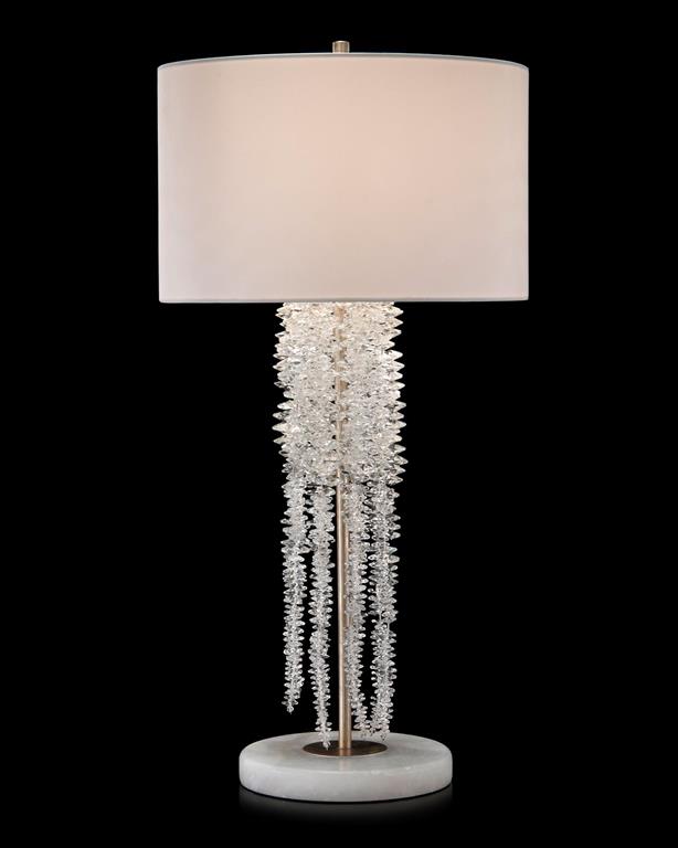 Aries Cascading Crystal Table Lamp - Luxury Living Collection