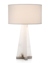 Natalis Sculptural Alabaster Table Lamp - Luxury Living Collection