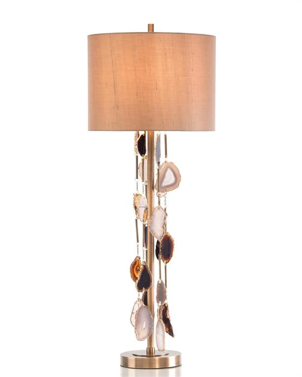 Mila Falling Agate Buffet Lamp - Luxury Living Collection