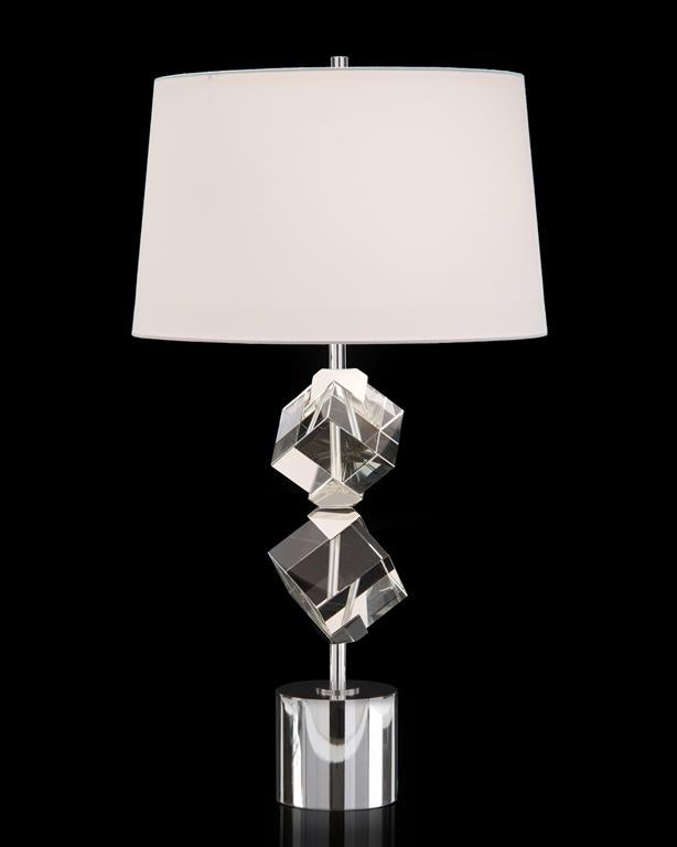 Elizabetta Crystal Cube Table Lamp - Luxury Living Collection
