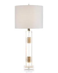 Naja Brass and Acrylic Console Lamp - Luxury Living Collection