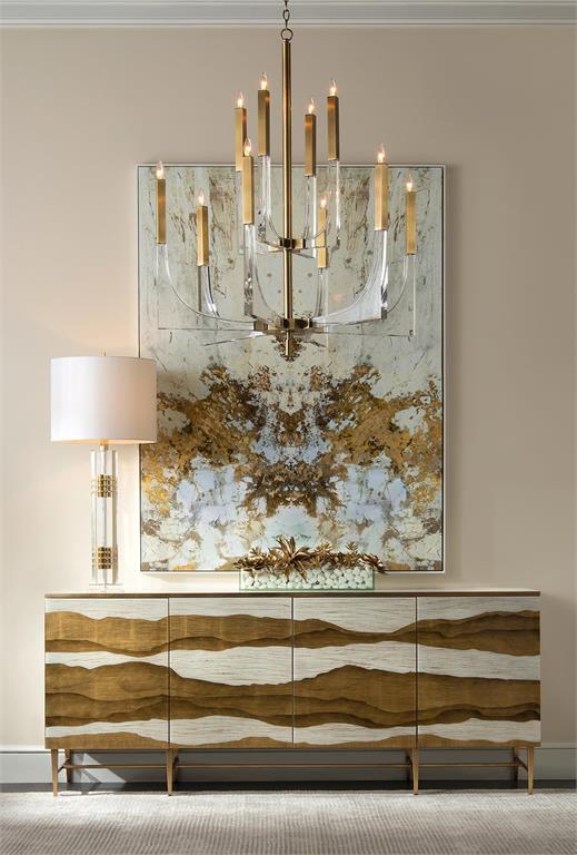 Naja Brass and Acrylic Console Lamp - Luxury Living Collection