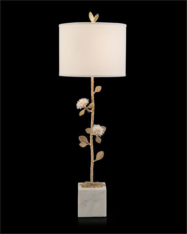 Cannon Quartz Flower Console Lamp - Luxury Living Collection