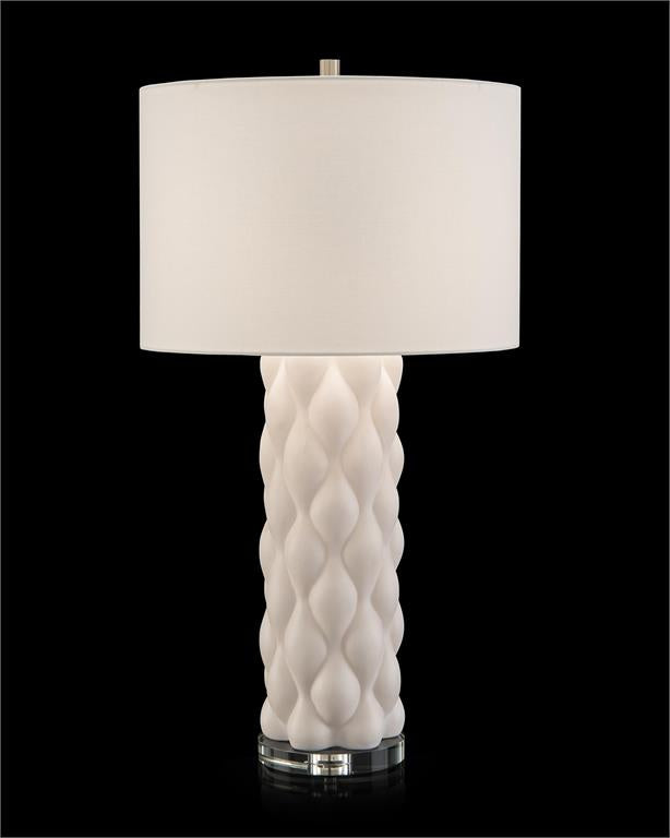 Dextra Billowy Textured Table Lamp - Luxury Living Collection