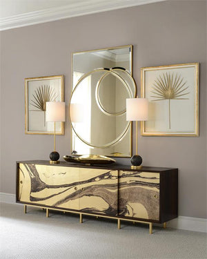 Blaze Concrete Sphere Buffet Lamp - Luxury Living Collection