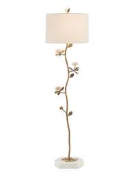 Ashe Quartz Bloom Floor Lamp - Luxury Living Collection