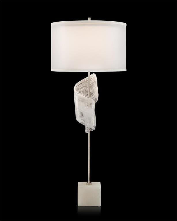 Lily Furls of White Buffet Lamp - Luxury Living Collection