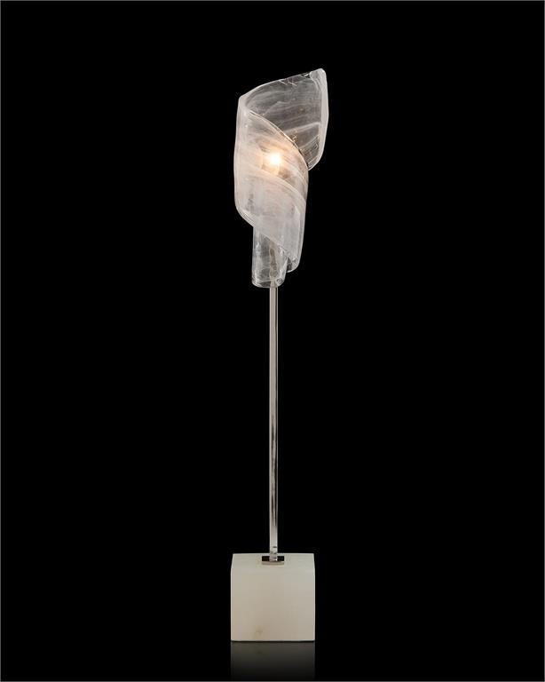 Lily Furls of White Buffet Lamp - Luxury Living Collection