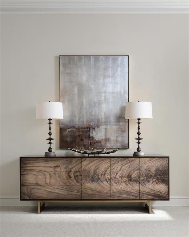 Makena 17" Matte Black Baluster Table Lamp
