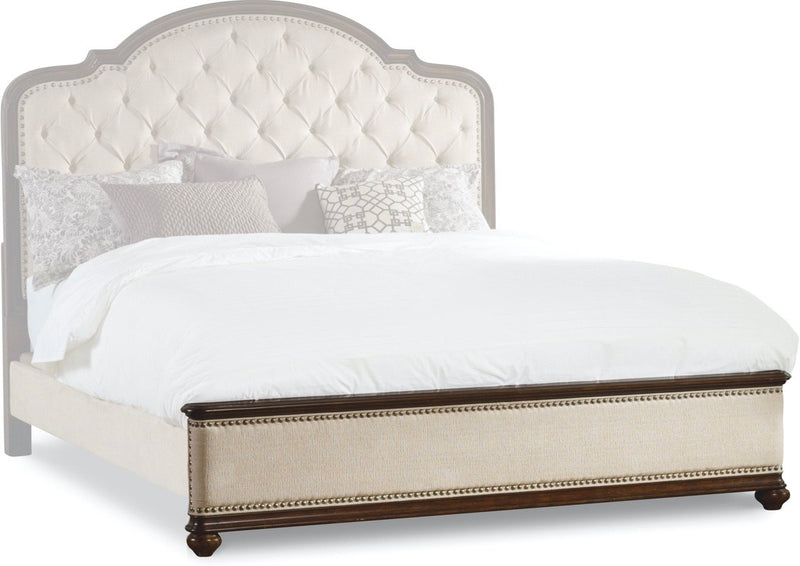 Joelle Upholstered Bed With Wood Rails