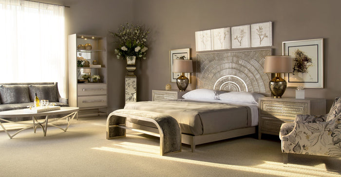 Jori Silver White Bed - Luxury Living Collection