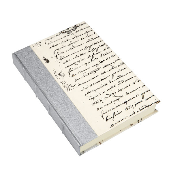 Decadent Silver Script Notebook