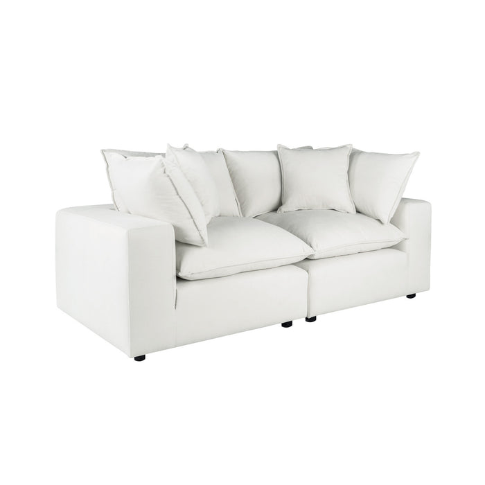 Carlie Pearl Modular Loveseat - Luxury Living Collection