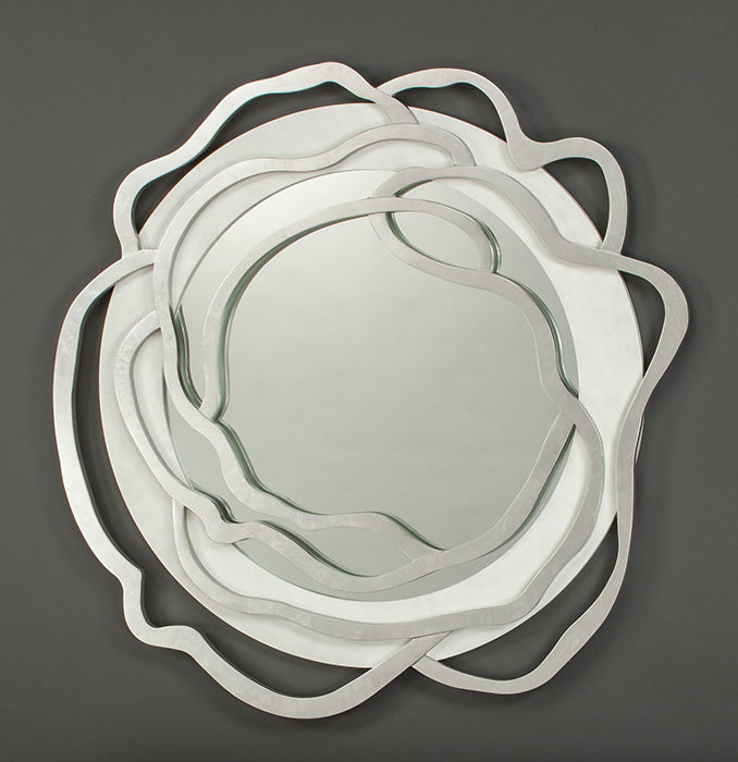 Symphony White & Silver Mirror - Luxury Living Collection