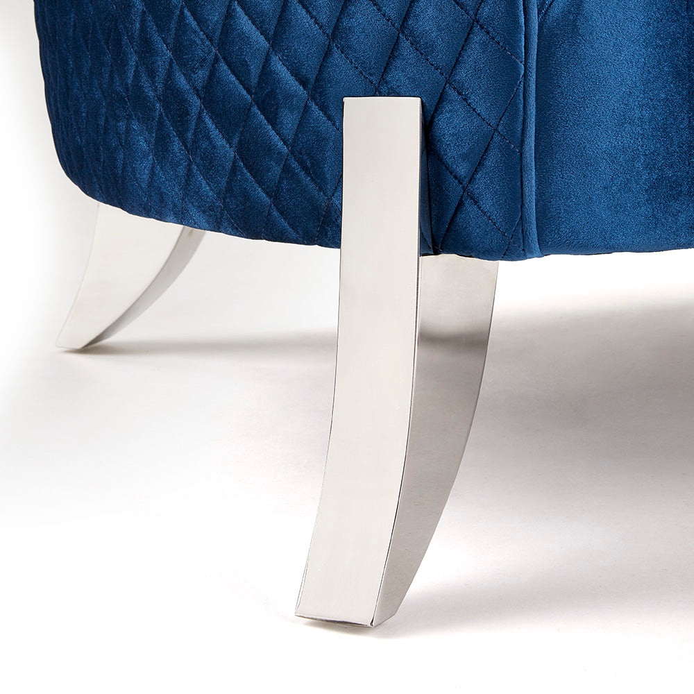 Gibson Blue Velvet Chair