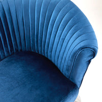 Gibson Blue Velvet Chair