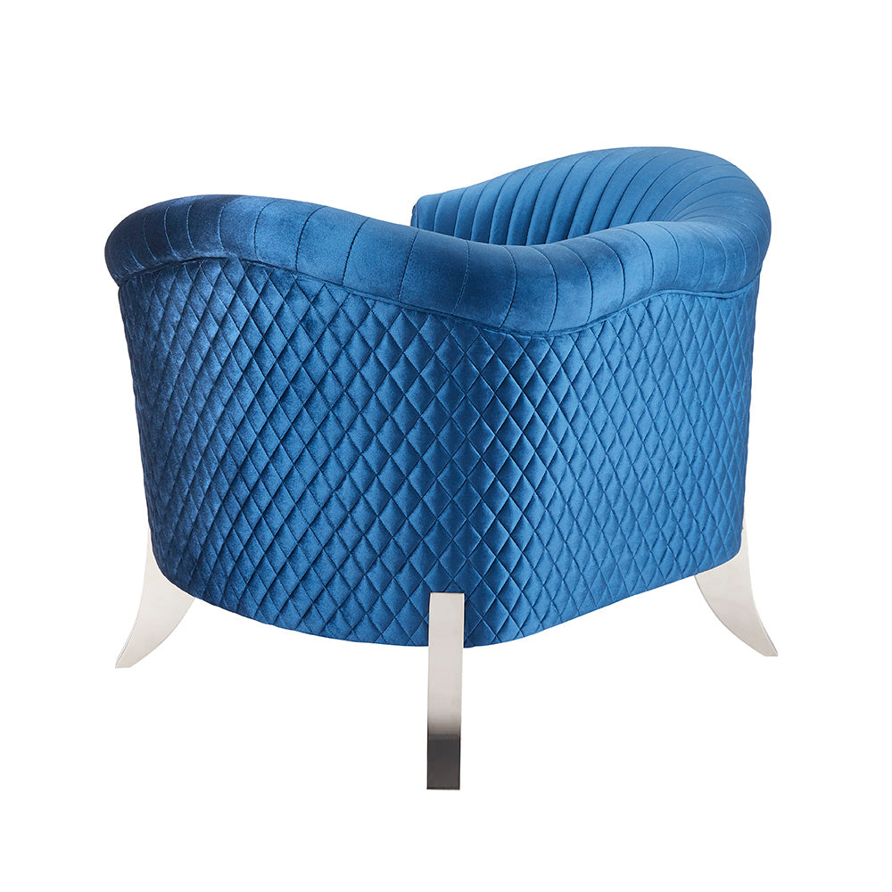 Gibson Blue Velvet Chair