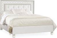 Dulce Mirrored Upholstered Bed