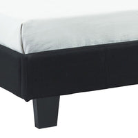 Kelsey Black Fabric Platform Bed