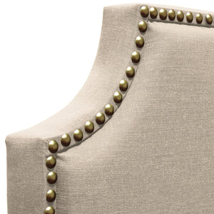 Agathe Desert Sand Linen Bed - Luxury Living Collection